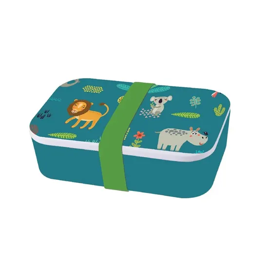 Bamboo Fiber Tableware Set Children′s Tableware Set Biodegradable Materials Customized Inner Box