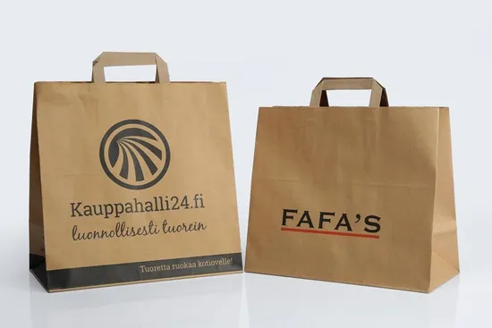 Wholesale Custom Print Logo Shopping Paper Bag Kraft Biodegradable Paper Box with Handle 