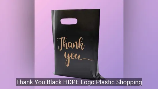 Customizable Die Cut PE Shopping Bag for Modern Retail Spaces 
